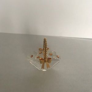 Swarovski crystal golden flower basket